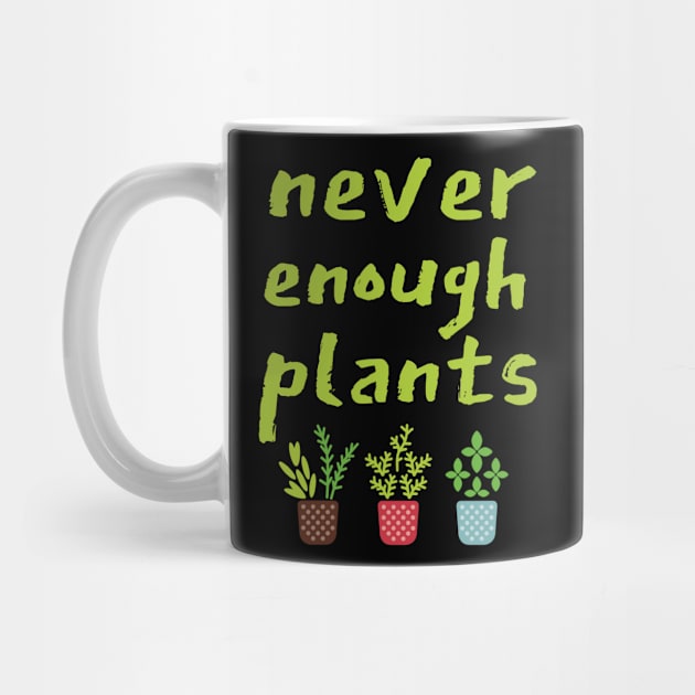 Never Enough Plants, Black by Brono
